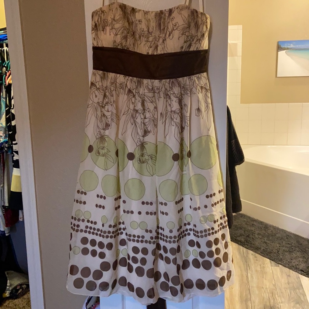 BCBG strapless dress. Size 12. Worn once.